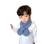Bundera Woof Çocuk Atkı Peluş Kaşkol Rüzgar Geçirmez Polar Boyunluk Şalı (Gri)
