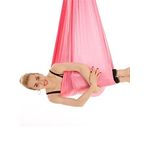 Bundera Yoga Fly Egzersiz Hava Akrobasi Denge Spor Aleti Cadillac Reformer Pilates Fitness Kardiyo (Pembe)