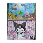 bundle island 2 adet puzzle yap boz (33cm*23cm*40parça) (Kuromi hk / denizdeki dostlar figürlü)