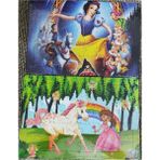 Bundle Island 2 Adet Puzzle Yap Boz (33CM*23CM*40PARÇA) (Unicorn /pamuk Prenses Figürlü) - Çok Renkli