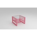 Bunelan Gercalan Kare Orta Sehpa - Pembe
