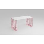 Bunelan Kafelan Çalışma Masası - 130 x 65 x 73h - Pembe