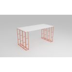Bunelan Kafelan Çalışma Masası - 130 x 65 x 73h - Turuncu