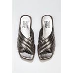 Buneo Shoes 01WU1803 Gümüş Parlak Deri Kadın Sandalet