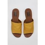 Buneo Shoes 01WU3100 Sarı Deri Kadın Sandalet