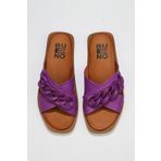 Buneo Shoes 01WU3312 Lila Deri Kadın Sandalet