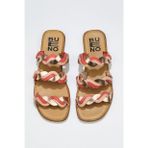 Buneo Shoes 01WU3416 Pudra Multi Deri Kadın Sandalet