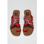 Buneo Shoes 01WU3419 Kırmızı Multi Deri Kadın Sandalet