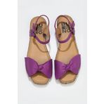 Buneo Shoes 01WU5206 Lila Deri Kadın Sandalet