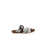 Buneo Shoes 01WU7438 Beyaz Deri Kadın Sandalet