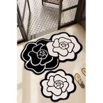 Bungari Rose 2li Banyo Paspası Seti, Kaydırmaz Tabanlı Djtbanyo - Renkli