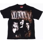 Bunlardan İstiyorum Nirvana The Band Tişört Siyah - XL