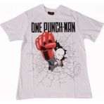 Bunlardan İstiyorum One Punch-Man No:1 Tişört Beyaz - XL