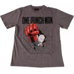 Bunlardan İstiyorum One Punch-Man No:1 Tişört Gri