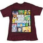 Bunlardan İstiyorum Rick And Morty Gta Tişört Bordo