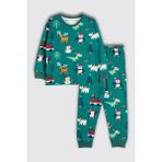 Bunny Hopp %100 Pamuk Kardan Adam-Penguen Desenli Yılbaşı Temalı Unisex Çocuk Pijama Takımı(3,4,5,6,7,8 Yaş) - 4 - 5 Yaş - Yeşil