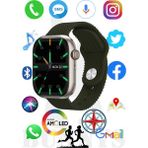 Bunnys Akıllı Saat Apple Iphone Uyumlu Konuşma Özellikli Watch Pro 45MM Amoled Ekran - 45 mm - Yeşil