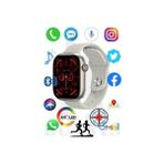Bunnys Akıllı Saat Huawei P50 Pocket Uyumlu Watch 9 Pro Konuşma Özellikli Amoled Ekran 45MM - Beyaz