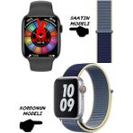 Bunnys Akıllı Saat Xiaomi Uyumlu Nfc Özellikli Watch 8 Pro Bt Konuşma Özellikli Akıllı Saat Hasır Kordon - 45 mm - Mavi - Sarı