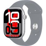 Bunnys Apple iPhone 14 Pro Uyumlu Gri Akıllı Saat WATCH10 2025 Hediyeli Amoled Ekran - 46 mm