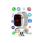 Bunnys Redmi 9 Uyumlu Akıllı Saat Konuşma Özellikli Watch 9 Pro 45MM Amoled Ekran - Beyaz