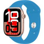Bunnys Redmi Note 9 Uyumlu Açık Mavi Akıllı Saat WATCH10 2025 Hediyeli Amoled Ekran - 46 mm
