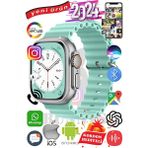 Bunnys Samsung Galaxy A20 Uyumlu Akıllı Saat Ultra Max 2024 Kordon Hediyeli Amoled Ekran - 49 mm - Siyah