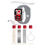 Bunnys Samsung Galaxy Note 20 Ultra Uyumlu Gri Akıllı Saat Watch 10 Mini Kordon Hediyeli Amoled Ekran 41Mm