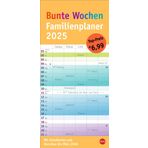 Bunte Wochen Familienplaner 2025: Praktischer Wandplaner mit 5 Spalten. Familien Wandkalender mit Schulferien und 3-Monats-Ausblick. Terminkalender 2025. (Familienplaner Heye)
