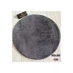 Bünyan Halı Banyo Halısı Peluş Post Halı Yuvarlak Antrasit 80x80