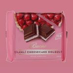 Buono 100 gr Çilekli Cheesecake Dolgulu Sütlü Çikolata