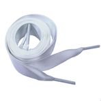 BupiMufi İpek bağcık, saten bağcık, düz bağcık, saten bant, spor ayakkabıları, spor ayakkabıları için, 80 – 140 cm, Beyaz, 80