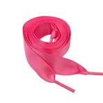 BupiMufi İpek bağcık, saten bağcık, düz bağcık, saten bant, spor ayakkabıları, spor ayakkabıları için, 80 – 140 cm, Derin Pembe, 80
