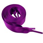 BupiMufi İpek bağcık, saten bağcık, düz bağcık, saten bant, spor ayakkabıları, spor ayakkabıları için, 80 – 140 cm, Mor, 80