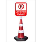 Burada Reklam ve Medikal Lütfen Park Etmeyiniz Uzun Büyük Duba Reklam Park Kaldırım Dubası 140 cm cm A+Plus Plastik (42X48) - 1 Adet - 42 x 48 cm