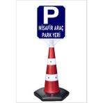 Burada Reklam ve Medikal Misafir Araç Park Yeri Uzun Büyük Duba Reklam Park Kaldırım Dubası 140 cm cm A+Plus Plastik (42X48) - 1 Adet - 42 x 48 cm