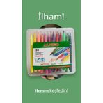BuradaBuldun Alpino Brush Pen Fırça Uçlu Keçeli Kalem 24 Renk
