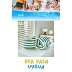 buradanaldım Yeşil Çizgi Desen Her Yaşa Uygun Yürüyen Kolluk, Şişme Deniz Havuz Yüzme Kolluğu, Yüzme Ekipmanları