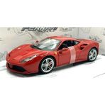 BURAGO 1/24 ÖLÇEK KIRMIZI FERRARİ 488 GTB -2015 MODEL..