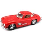 Burago Mercedes-Benz 300 Sl 1954 Model Klasik Araba 1/24 Ölçek - Kırmızı