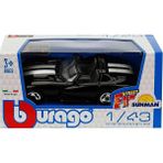 Burago Street Fire - Dodge Viper Rt/10 Siyah-Beyaz Çizgili
