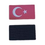 Burak Askeri Malzeme Jandarma Asayiş 3d TPU Plastik Kırmızı Zemin Arma Patch Peç