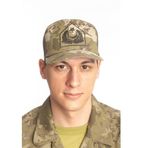 Burak Askeri Malzeme Kara Kuvvetleri Kamuflaj Renk Kokartlı Fileli Nakış işlemeli Yazlık Subay Şapka Kep