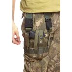 Burak Askeri Malzeme Sağ El Kara Kuvvetleri Kamuflaj Renk Çift Bağlantılı Airsoft Palaskaya Kemere Geçirmeli impertex Bacak Silah Kılıfı