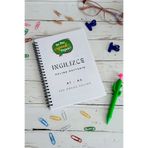 Burak Baskı Tasarım İngilizce Kelime Öğrenme ve Yazma Defteri / A-5 Telli Defter/A-1 / A-2- 250 Örnek Kelime/Ajanda