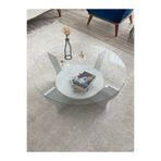 BURAK HOME DECOR Modern Yuvarlak Raflı Orta Sehpa 90cm Çap
