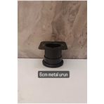 Burak metal fırın boya matsiyah alttan ayarlı mobilya ayağı (6cm)