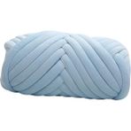 Burake 1kg Kadife Tıknaz Iplik Kol Örgü Rahat Yıkanabilir Halı Yapımı Jumbo Açık Mavi (Yurt Dışından)