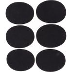 Burake 6 Oval Patch, Ş ve Süet Boyunduruk, Mavi (Yurt Dışından)
