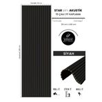 BURAMODA 60x250 Cm Akustik Duvar Paneli Star Slim Flex Ff Kaplama Siyah - Ses Ve Isı Yalıtımı